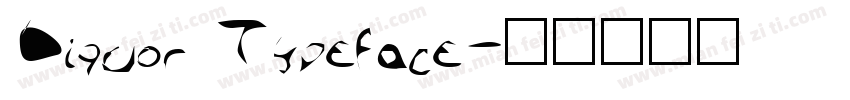Liquor Typeface字体转换